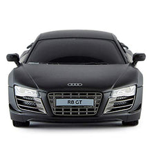 Load image into Gallery viewer, CMJ Cars AUDI R8 GT, Official Licensed Remote Control Car with Working Lights, Radio Controlled RC 1:24 Scale, 2.4Ghz Matt (MATT BLACK) Great Toy for Boys and Girls