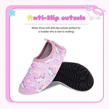 Load image into Gallery viewer, Kids Beach Swim Shoes Child Barefoot Skin Aqua Socks Boys Girls Water Sport Shoes for Pool Garden Surf Yoga - Unicorn Gouache - 1/2 UK Child ( 16/17 EU )