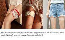 Load image into Gallery viewer, CITUYER Garters for Brides Wedding Garter Elasticated Soft Lace Garter Bridal Wedding Accessories Bride to be Gifts(Sky Blue)