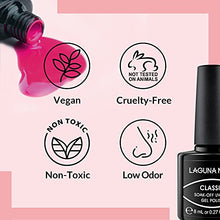 Load image into Gallery viewer, Lagunamoon Gel Nail Polishes, Nude Pink Red 6 Colours 8ml Gel Polish Set, Soak off Nail Polish Gift Set, Nail Varnish Sets for DIY Nail Art Manicure and Salon Use