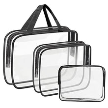 Load image into Gallery viewer, Clear Toiletries Bag, Funnasting 3 in 1 Waterproof Toiletry Travel Bag Clear PVC Travel Bag Wash Bag Makeup Bag Travel Business Bathroom for Men, Women and Kids