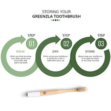 Load image into Gallery viewer, Greenzla Kids Bamboo Toothbrushes (6 Pack) | BPA Free Soft Bristles Toothbrushes | Eco-Friendly, Natural Bamboo Toothbrush Set | Biodegradable, Compostable & Organic Charcoal Wooden toothbrushes