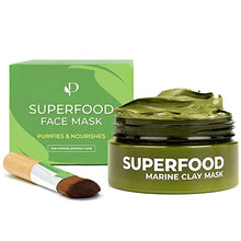 Load image into Gallery viewer, Clay Mask by Plantifique - 100% Vegan Face Mask with Avocado & Green Tea - Body Mud Mask - Face Masks Beauty - Acne Treatment - Natural Dermatologically Tested - Face Masks Skincare - Skin Care