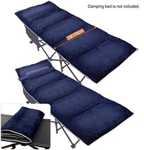 Load image into Gallery viewer, REDCAMP XL Mattress for Camping Bed, 190x75cm Soft Comfortable Cotton Thick Sleeping Mattress Pad, Blue