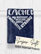 Load image into Gallery viewer, Music Teacher Appreciation Gifts Bed Flannel Fleece Plush Blankets, Thank You Presents for Women Friends, Retirement Leaving (50"x 65")