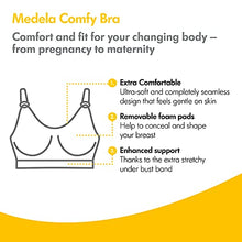 Load image into Gallery viewer, Medela Women's Comfy Bra - Seamless, Wireless Nursing Bra for Pregnancy and Breastfeeding With A Stretchy Band and Breathable Fabric for All-Day Comfort