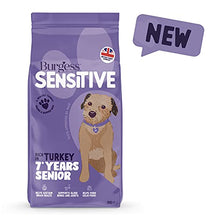 Load image into Gallery viewer, Burgess Sensitive Dry Senior Dog Food 7+ Rich in Turkey, 2kg