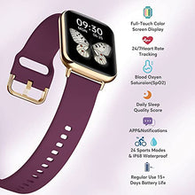 Load image into Gallery viewer, ASWEE Smart Watch, Full Touch Screen Fitness Tracker with All Day Heart Rate, Blood Oxygen Blood Pressure, Sleep Monitor, Step Counter, Notification Reminder, and IP68 Waterproof for Men Women Kids