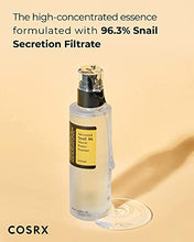 Load image into Gallery viewer, COSRX Advanced Snail Mucin 96% Skin Repair Serum | 100ml | Lightweight Facial Moisturiser with Snail Mucus | Daily Use for All Skin Types | Korean Skin Care, Animal Testing Free, Paraben Free, Alcohol Free