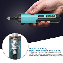 Load image into Gallery viewer, Electric Cordless Screwdriver Set Kiprim 4V Rechargeable Adjustable Torque Electric Screwdriver Gun with 33 Magnetic Bits Set (2 Drill Bits Included),Dual Flashlights,Carrying Box,Type C Cable