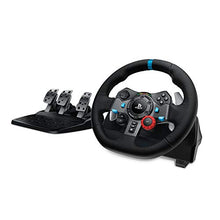 Load image into Gallery viewer, Logitech G29 Driving Force Racing Wheel and Floor Pedals, Real Force Feedback, Stainless Steel Paddle Shifters, Leather Steering Wheel Cover for PS5, PS4, PC, Mac - Black
