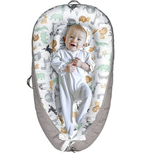 Load image into Gallery viewer, Yoocaa Baby Nest, Baby Nest Pod for Newborn, Portable Breathable Cotton Baby Lounger for Napping and Traveling (0-12 Months), Animal