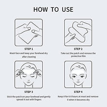 Load image into Gallery viewer, Forehead Wrinkle Patches Facial Wrinkle Patches Anti-Wrinkle Pads Smoothing Forehead Wrinkle Stickers Forehead Lines Age Lines Resistant Masks Wrinkle Remover Strips for Women and Men-10pcs