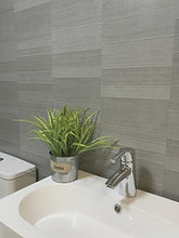 Load image into Gallery viewer, DBS Graphite Grey Modern Tile Effect Bathroom Panels Shower Wall PVC Cladding (4 Panels)