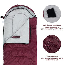 Load image into Gallery viewer, Sleeping Bag, Portable Lightweight 3-4 Season Sleeping Bags with Zippered Holes for Arms and Feet, Wearable Envelop Sleeping Bag for Adults Kids Camping, Hiking, Traveling