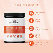 Load image into Gallery viewer, Neutrient™ Butterfat Keto MCT Powder with Coconut Sourced MCT Oil & Organic Ghee & Butter From Grass-Fed - Delicious Morning Keto Coffee/ Tea Experience & Ketone Production to Fuel Body, Brain Cells