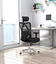 Load image into Gallery viewer, SIHOO Office Desk Chair, Ergonomic Computer Chair with Adjustable Headrest and Lumbar Support,High Back Executive Swivel Chair (Black)