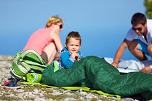 Load image into Gallery viewer, Sleeping Bag Camping Gear Travel Sleep Essential Insulated Warm Lightweight Traveling Hiking Indoor Outdoor All Season Adults Kids Teens Spring Summer Fall YMER ((130+25) x60/40cm, Mint/Pink)