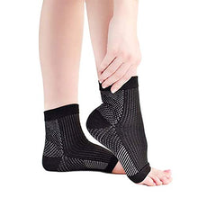 Load image into Gallery viewer, 4 Pairs Dr Sock Soothers Socks Vita Wear Copper Infused Magnetic Foot Support Compression Sock, Yoga Ankle Sports Socks Fitness Sprain Protection Tools (S/M)