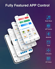 Load image into Gallery viewer, Bluetooth LED Strips Lights 5M, MYPLUS RGB Lights Strip with 44-Key Remote and APP Control Colour Changing, Safety 24V Power Supply SMD 5050 Mood Light for Decoration Room,Kitchen,Home,Bar and Party