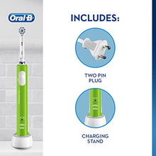 Load image into Gallery viewer, Oral-B Kids Electric Toothbrush, 1 Toothbrush Head, with Kid-Friendly Sensitive Mode, For Junior Kids Ages 6+, 2 Pin UK Plug, Green