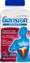 Load image into Gallery viewer, Gaviscon Regular Strength Antacid Chewable Tablets for Long-Lasting Acid Reflux and Heartburn Relief, Soothing Fruit Blend, 100 Count