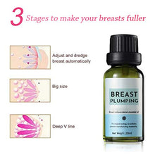 Load image into Gallery viewer, Breast Plumping Essential Oil with Plant Extracts Firming and Firming Care Massage Oil Natural Breast Enhancement Cream Eliminate Chest Wrinkle 20ml
