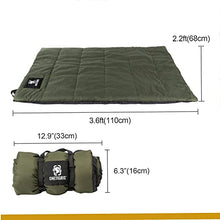 Load image into Gallery viewer, OneTigris Dog Bed Travel Large, Portable Dog Bed Camping Dog Bed for Washable Durable Oxford Portable Dog Sleeping Mats for Car Crate Sofa also For Indoor Outdoor Camping Travel Green (3.6ft*2.2ft)