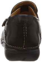 Load image into Gallery viewer, Clarks Women's Slip-On Flats Shoes Un Loop Black Leather, 7 UK
