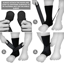 Load image into Gallery viewer, Achilles Tendonitis Brace - Ankle Sleeve for Plantar Fasciitis with Compression Wrap - Ankle Support for Women, Men, Pain, Sprained Ankle, Heel Spur, Arch Support, Swelling, Tendon, Kids (Black)