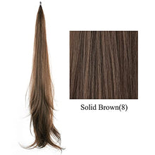 Load image into Gallery viewer, IMISSU Hair Extension Pony Tail Flexible Hair Ponytails Hairpieces (Solid Brown)