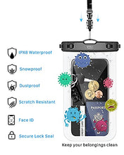 Load image into Gallery viewer, YOSH IPX8 Waterproof Phone Case, Underwater Phone Pouch Dry Bag for Swimming Raining Dustproof for iPhone 12 11 pro max XS XR X 8 7, Samsung S20 S10 S9, Huawei P30 P20 & More -up to 7.0” 2-Pack