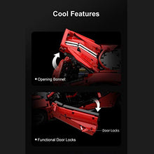 Load image into Gallery viewer, WEEGO 3187Pcs Technic Sports Car 1:8 2.4Ghz Remote Control Racing Car Supercar Model Kit for Ferrari 488 Pista, Construction Building Blocks Compatible with LEGO Technic