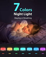 Load image into Gallery viewer, Anescra White Noise Machine for Baby Adults Kids Sound Machine Battery and Plug in, 24 Soothing Sounds Machine with Night Light, Portable Sleep Noise Maker Machine for Home, Office, Travel