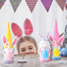Load image into Gallery viewer, Easter Gnome Doll Decoration, Handmade 3pcs Faceless Doll with Easter Egg Doll Gifts for Kids Dwarf Pixie Desk Decor, Cute Plush Doll Easter Living Room Home Decor