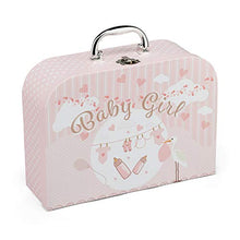 Load image into Gallery viewer, Baby Gift Set - Pink Hamper Box for Baby Girl with Baby Gifts Including a Rattle, Photo Frame, Muslin Cloth, Bib, Socks, Mitts and Hat…