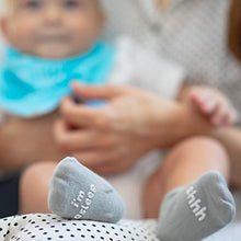 Load image into Gallery viewer, Baby Socks Gift Set - Unique Baby Shower or Newborn Gift - 4 Pairs of Cute Quotes in Gift Box, Various, 0 - 12 months