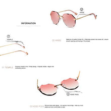 Load image into Gallery viewer, Kimorn Sunglasses For Women Oversized Rimless Diamond Cutting Lens Classic K0637 (Pink)