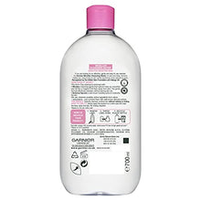 Load image into Gallery viewer, Garnier Micellar Cleansing Water For Sensitive Skin 700ml, Gentle Face Cleanser & Makeup Remover, Fragrance Free, Recognised By The British Skin Foundation, Use With Reusable Micellar Eco Pads
