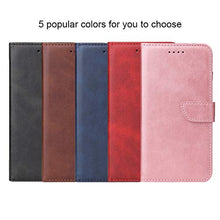 Load image into Gallery viewer, LOLFZ Wallet Case for iPhone 7 iPhone 8 iPhone SE 2020 SE 2022, Vintage Leather Book Case with Card Holder Kickstand Magnetic Closure Flip Case Cover for iPhone 7/8/SE 2020/SE 2022 - Red