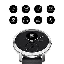 Load image into Gallery viewer, Withings Steel HR - Hybrid Smartwatch - Activity Tracker with Connected GPS, Heart Rate Monitor, Sleep Monitor, Smart Notifications, Water Resistant with 25-day battery life