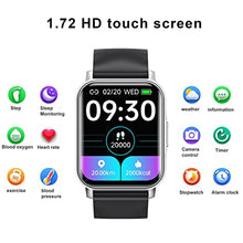 Load image into Gallery viewer, NinKiyco Watches Men, Smart Watch with Blood Pressure Heart Rate Sleep Monitor, Fitness Tracker Step Counter Watch for Men Him Kids Dad Boyfriend Teenage Boys for iPhone Android Phone
