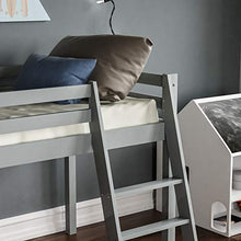 Load image into Gallery viewer, Vida Designs Sydney High Sleeper Cabin Bunk Bed With Ladder, Solid Pine Wood Frame, Kids Children, Single 3 Foot, Grey