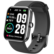 Load image into Gallery viewer, TOZO S2 44mm Smart Watch Alexa Built-in Fitness Tracker with Heart Rate and Blood Oxygen Monitor,Sleep Monitor 5ATM Waterproof HD Touchscreen for Men Women Compatible with iPhone&Android Black