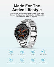 Load image into Gallery viewer, LIGE Mens Smart Watch, Fitness Tracker 1.3" Full Touch Screen IP67 Waterproof with Bluetooth Calls Message Reminder Heart Rate Sleep Monitor Speaker Mens Watch Compatible with iOS Android Silver