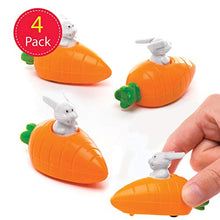 Load image into Gallery viewer, Baker Ross AW271 Bunny & Carrot Pull Back Racers (Pack of 4) for Kids Easter Party Bag Fillers or Gift Ideas