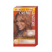 Load image into Gallery viewer, Creme of Nature Exotic Shine Color Hair Color, 9.2 Light Caramel Brown, 74 g (Pack of 1)