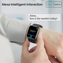 Load image into Gallery viewer, TOZO S2 44mm Smart Watch Alexa Built-in Fitness Tracker with Heart Rate and Blood Oxygen Monitor,Sleep Monitor 5ATM Waterproof HD Touchscreen for Men Women Compatible with iPhone&Android Black