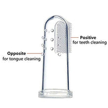 Load image into Gallery viewer, 3/Pack Baby Newborn Infant Toddler Kids Silicone Finger brush Soft Teething Teether Tooth Cleaner Oral Massager BPA Free (Transparent Toothbrush)