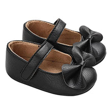 Load image into Gallery viewer, Baby Girls First Walking Shoes Bow-Knot Mary Jane Flats Adjustable PU Leather Anti-Slip Soft-Soled Princess Shoes Infant Girls Outdoor Shoes,0-18 Months